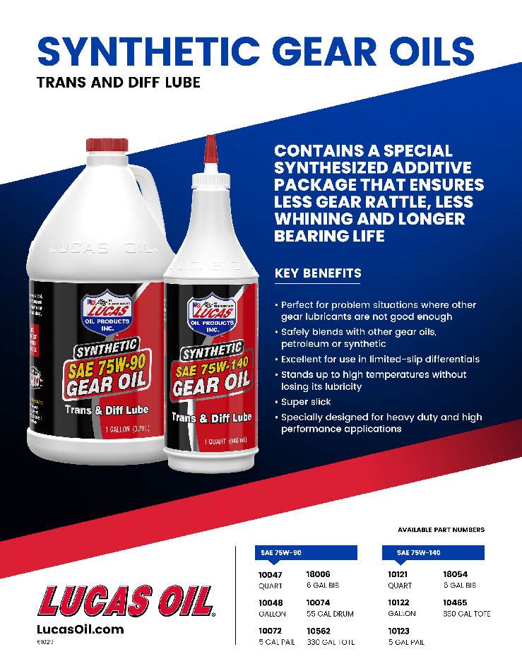 Synthetic SAE 75W-90 Gear Oil flyer