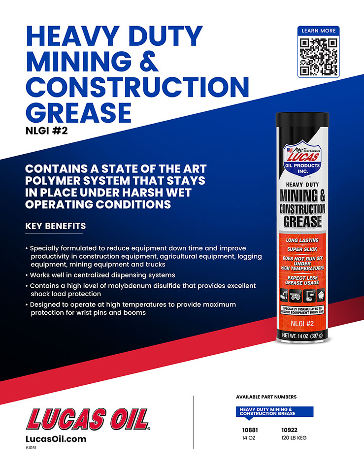 Heavy Duty Mining & Construction Grease flyer