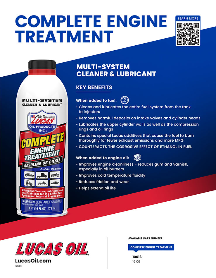 Complete Engine Treatment Flyer